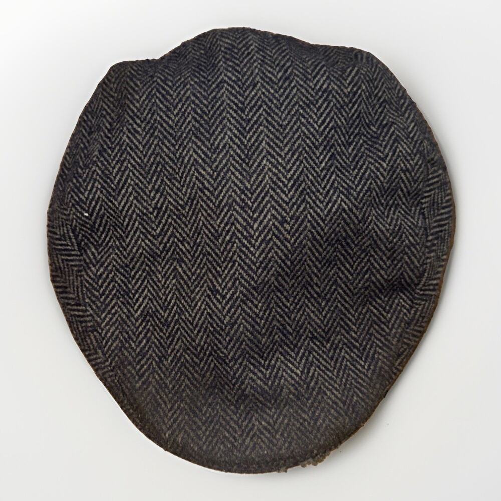 Men’s Scala Newsboy Cap Medium Tweed Grey Wool Hat Vintage Retro Preppy Prep